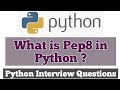 What is Pep8 in Python ? | Crafting Clean Code: Exploring PEP 8 in Python