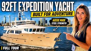 The 92FT Steel Expedition Yacht Built for REAL Ocean Adventures