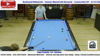 Hayden Ernst V Shalamar Washington - Junior World All Around - One Pocket - 6/11/26