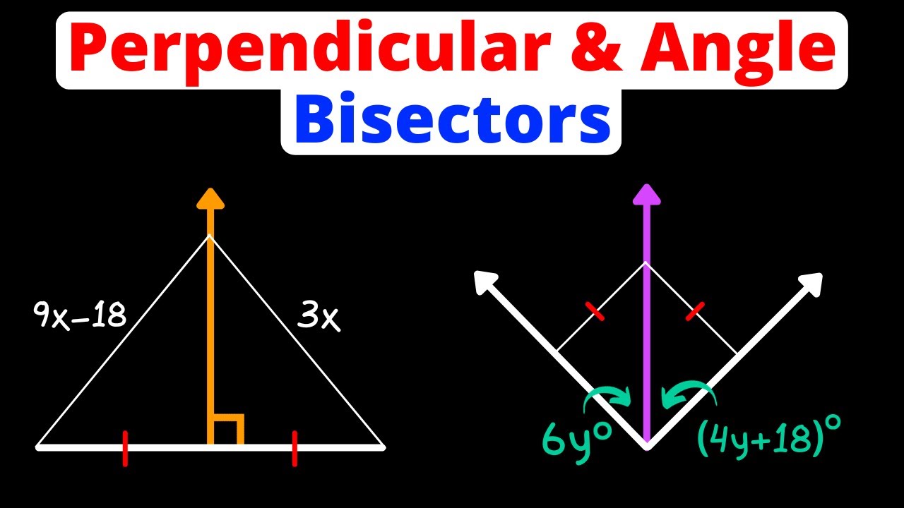 Perpendicular Bisector Geometry Construction Angle And Perpendicular