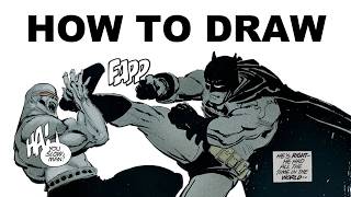 How to Draw a Fight Sequence like Frank Miller, the MASTER