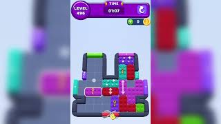 Color Block Jam Level 496 Walkthrough Solution