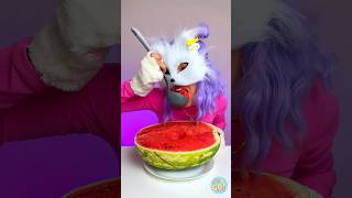 wow cats eat watermelon 🍉 #funny #123go