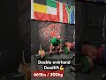 661lbs 300kg double overhand deadlift strongman motivation deadlift grip gripstrength