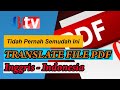 Cara Translate File PDF Bahasa Inggris Ke Bahasa Indonesia