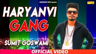 SUMIT GOSWAMI | Haryanvi Gang (Lyrical Video) | Latest New Song 2020 | Sonotek Live