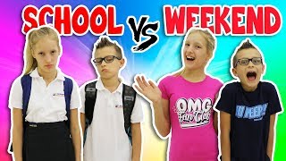 NIGHTTIME ROUTINE!! SCHOOL DAY vs WEEKEND