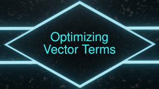 dropMath - Optimizing Vector Calculations