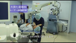 大宮七里眼科でのレーザー白内障手術の実際の映像