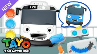 Colorful Rainbow Gas Sation🌈 | Learn Colors | Color Song for Kids | Tayo the Little Bus