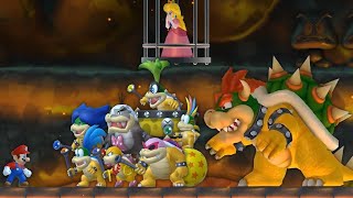 New Super Mario Bros Wii - Mario vs All Koopalings