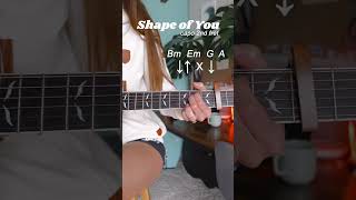 How to play “Shape of You” Ed Sheeran on guitar