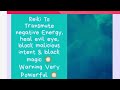 Reiki To Transmute Negative Energy, Heal evil eye,❌ Malicious intent & Black magic 💥 Very Powerful 💥