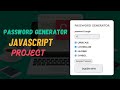 How to make a random password generator in javascript | Javascript project  #passwordgenerator