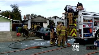 Fire Captain Struck By Falling Debris While Battling 2-Alarm House Fire In Campbell