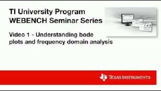 Video 1 - Understanding bode plots and frequency domain analysis