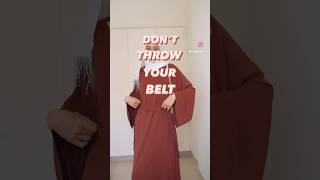 Wear your Belts ✨ full haul on my channel 🫰🏽 #hijab#abaya#muslim#muslimah#hijabstyle#haul