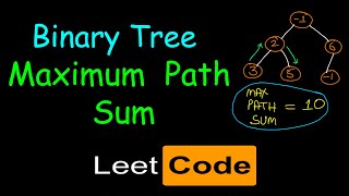 Binary tree maximum path sum | Leetcode #124