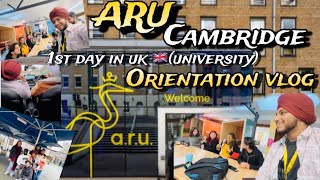 FIRST DAY IN UK🇬🇧UNIVERSITY | ARU CAMBRIDGE | ORIENTATION VLOG JANUARY INTAKE INTERNATIONAL STUDENT