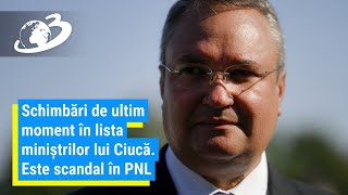 Schimbări de ultim moment în lista miniștrilor lui Ciucă. Este scandal în PNL