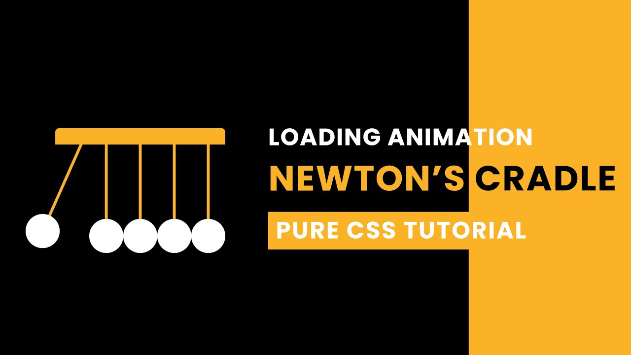 Css Loading Animation Newton S Cradle Youtube