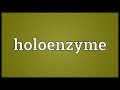 Holoenzyme Meaning