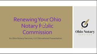 How to Renew Your Notary Public Commission in Ohio | A Step-by-Step Guide