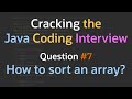 How can you sort an array? - Cracking the Java Coding Interview