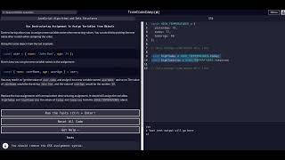 10 Destructuring Assignment to Assign Variables from Objects - ES6 FreeCodeCamp Solution Javascript