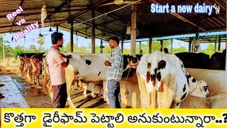#dairyfarm కొత్తగా  డైరీ ఫామ్ పెట్టాలి అనుకుంటున్నారా? Reel vs Reality!!New dairy!!#viralvideo