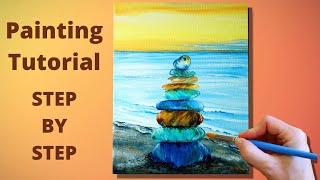 Zen Painting for Beginners / Acrylic Painting / Zen Painting Tutorial