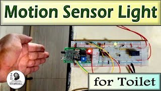 How To Make Motion Sensor Light switch on breadboard | Automatic on off light using IR & CD4017