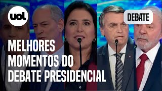 Debate: principais momentos do debate no UOL com Lula, Bolsonaro, Ciro, Tebet, Soraya e D'Avila
