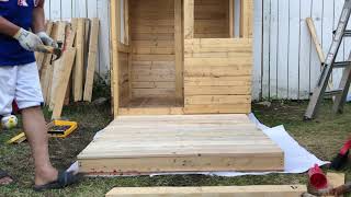 DIY Mini Deck for Playhouse