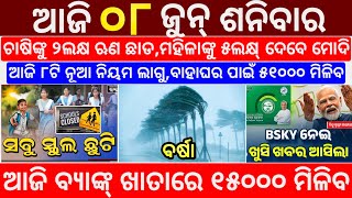 today's morning news odisha/8 June 2024/heavy to heavy rain/odisha news today/odisha samachar