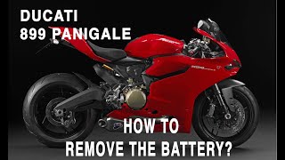 DUCATI Panigale 899 - How to remove battery?