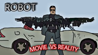 ROBOT MOVIE VS REALITY | ROBOT (enthiran )Movie spoof | rajinikanth | funny 2d animated spoof
