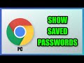 How to Check Google Chrome Saved Passwords | PC | 2025