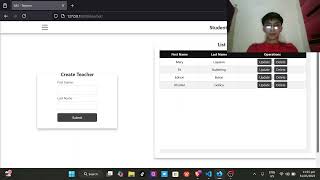 Python Django UI | CRUD Students Attendance System