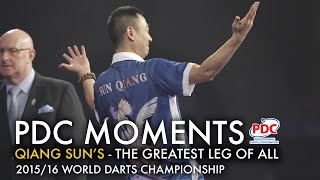 Qiang Sun's Crazy Leg - 2015/16 World Darts Championship