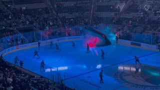 Team Entrances - SJ Sharks vs COL Avalanche 12/19/2024