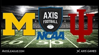 NCAA 19 S-1 G-6 MICHIGAN VS INDIANA | AXIS FOOTBALL 2018