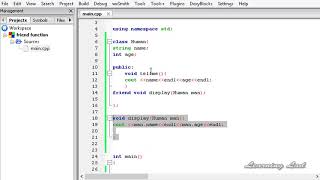 065 Friend Function CPP Object Oriented Programming Video Tutorial