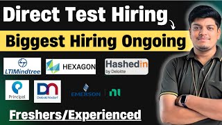 🔥Direct Test Hiring | Diebold Nixdorf, Emerson | LTIMindtree, Hashedin, Hexagon Hiring | 2018-2025