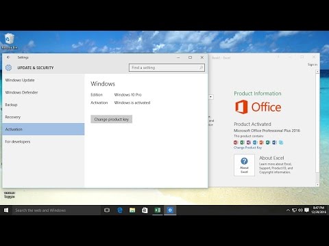 How to Activate windows 10 and microsoft office 2016 How to Activate windows 10 and microsoft office 2016