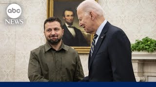 Biden announces new Ukraine aid as Zelenskyy visits DC