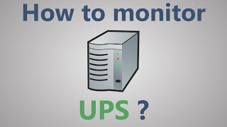 How to monitor UPS parameters via SNMP protocol?