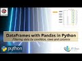 Filter and Select data with Pandas in DataFrames | Python 1.7.6 Statistic and data science Tutorial