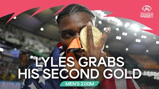 Noah Lyles completes magic sprint double 🔥 | World Athletics Championships Budap