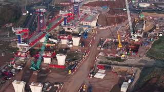 Dji Air 3s The H2 Construction Location Coleshill ￼ Warwickshire in the U.K December 2024￼￼